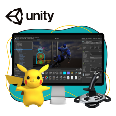 Мир игр на Unity 2D на популярном движке + AI-помощники - КИБЕРшкола программирования для детей, компьютерные курсы для школьников, начинающих и подростков - KIBERone г. Краснознаменск
