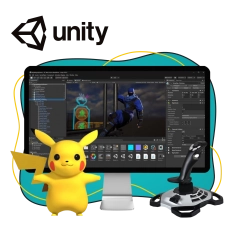 Мир игр на Unity 2D на популярном движке + AI-помощники - КИБЕРшкола программирования для детей, компьютерные курсы для школьников, начинающих и подростков - KIBERone г. Краснознаменск