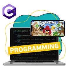 Программирование на C#. Удивительный мир 2D-игр - КИБЕРшкола программирования для детей, компьютерные курсы для школьников, начинающих и подростков - KIBERone г. Краснознаменск