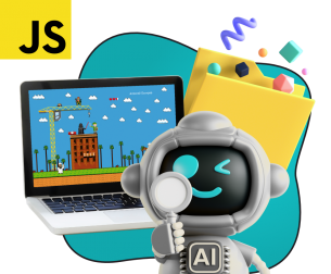Язык программирования JavaScript + AI. Проектное обучение + геймификация + AI-помощники - КИБЕРшкола программирования для детей, компьютерные курсы для школьников, начинающих и подростков - KIBERone г. Краснознаменск